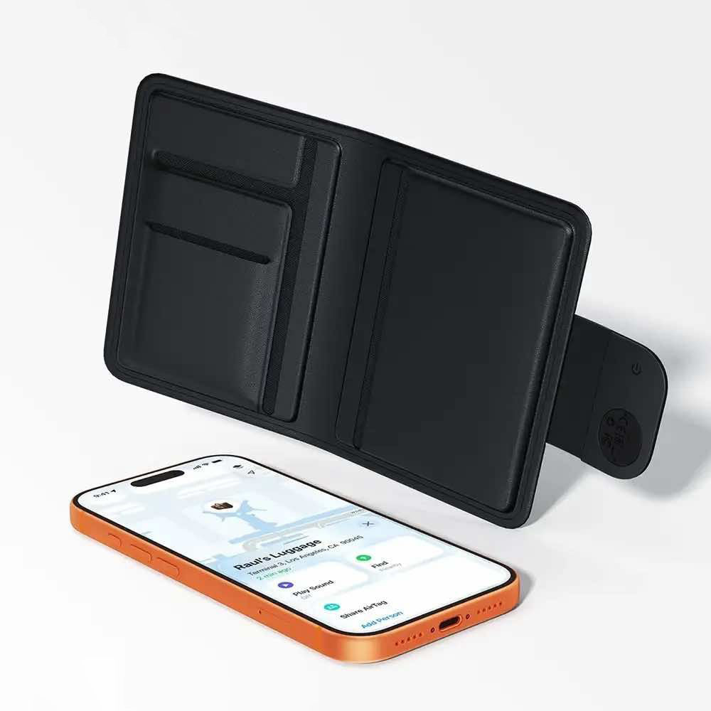 Acefast SmartTag Passport S6 para Series iOS, Negro