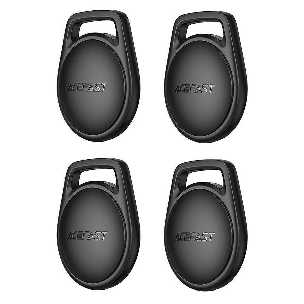 Acefast SmartTag S2 para Series iOS, Set de 4 piezas, Negro