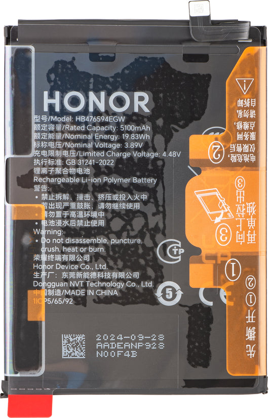 Batería Honor X7c / Play9T / 200 Smart / X6b / X6a, HB476594EGW, Service Pack 2402AADE