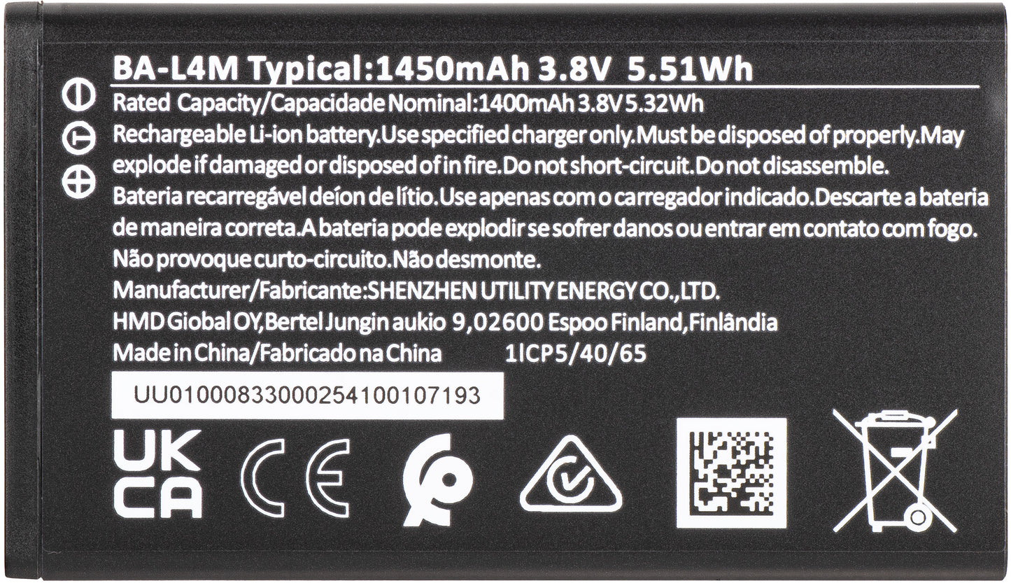 Batería Nokia 225 4G (2024), Service Pack H401000833SH0