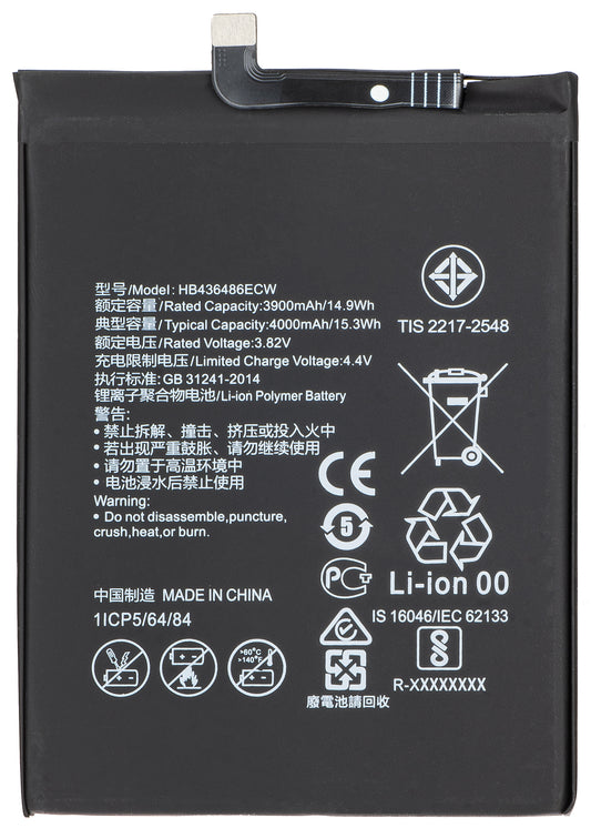 Batería para Honor 20 Pro / View 20 / Mate 20 / P20 Pro / Mate 10, HB436486ECW