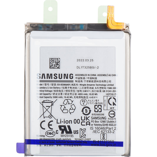 Batería Samsung Galaxy S22 Ultra 5G S908, EB-BS908ABY, Service Pack GH82-27484A