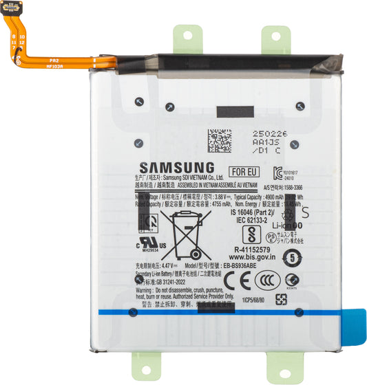 Batería Samsung Galaxy S25+ S936, EB-BS936ABE, Service Pack GH82-36370A