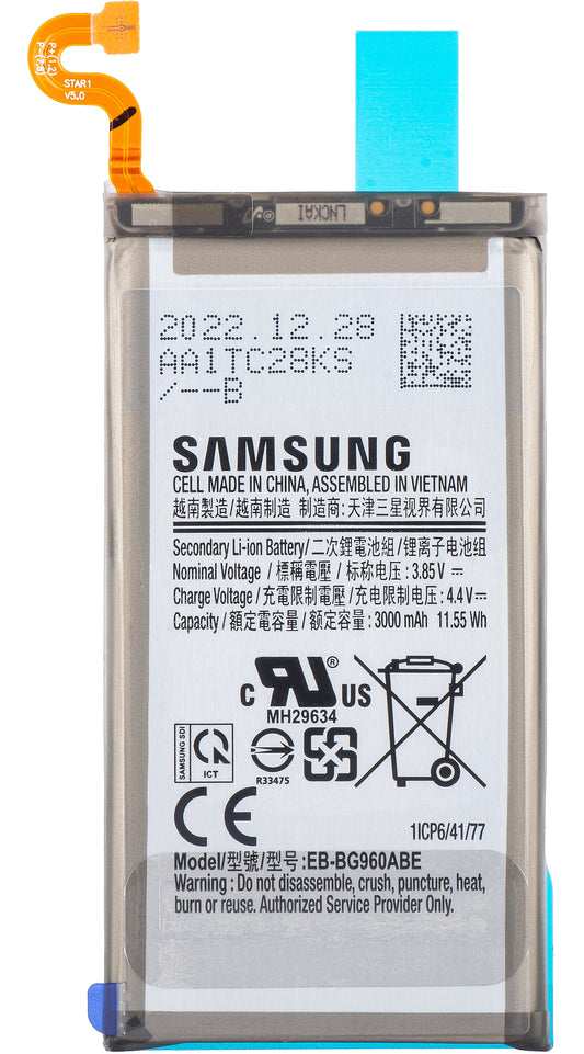 Batería Samsung Galaxy S9 G960, EB-BG960ABE, Service Pack GH82-15963A