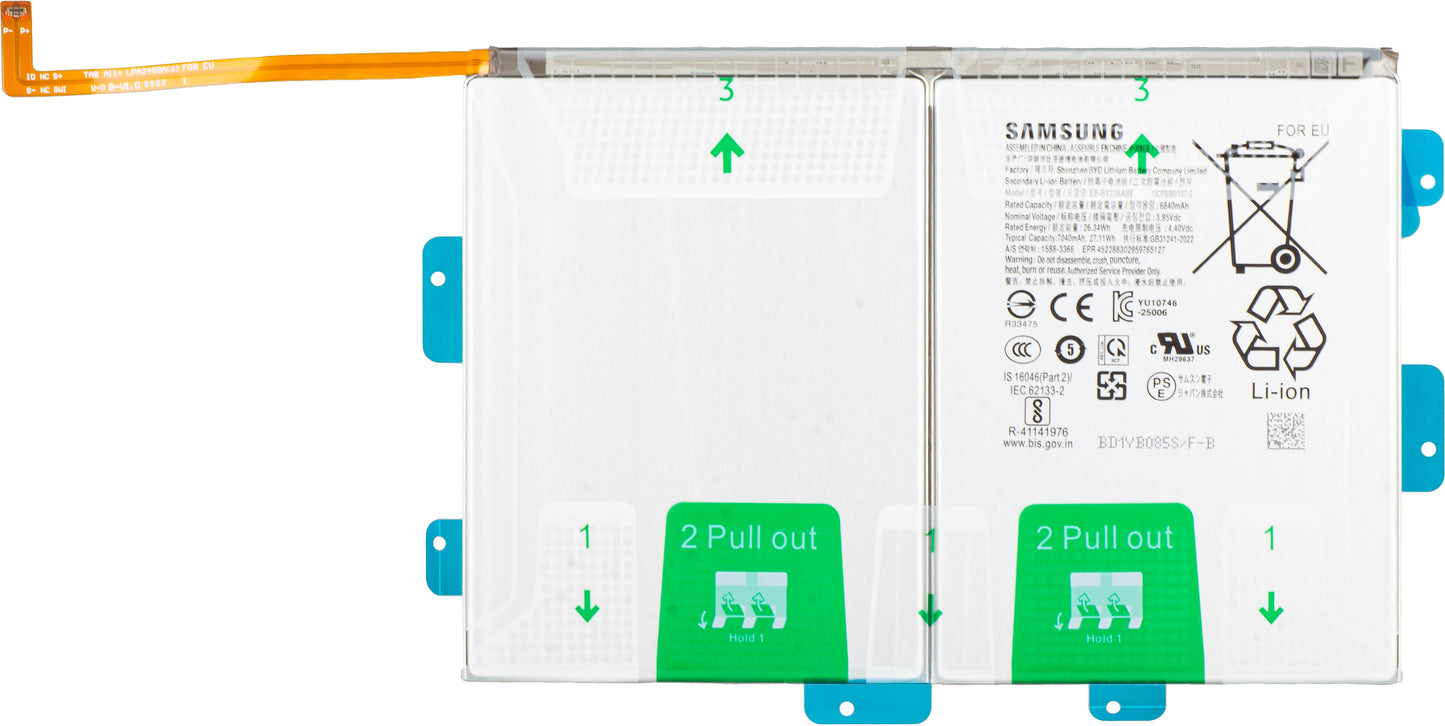 Batería Samsung Galaxy Tab A11+, EB-BX236ABE, Service Pack GH82-38815A