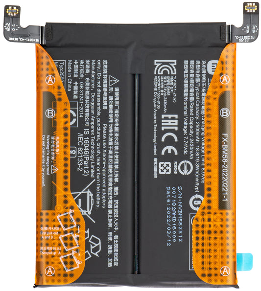 Batería Xiaomi 11T Pro, BM58, Service Pack 460200008M1G