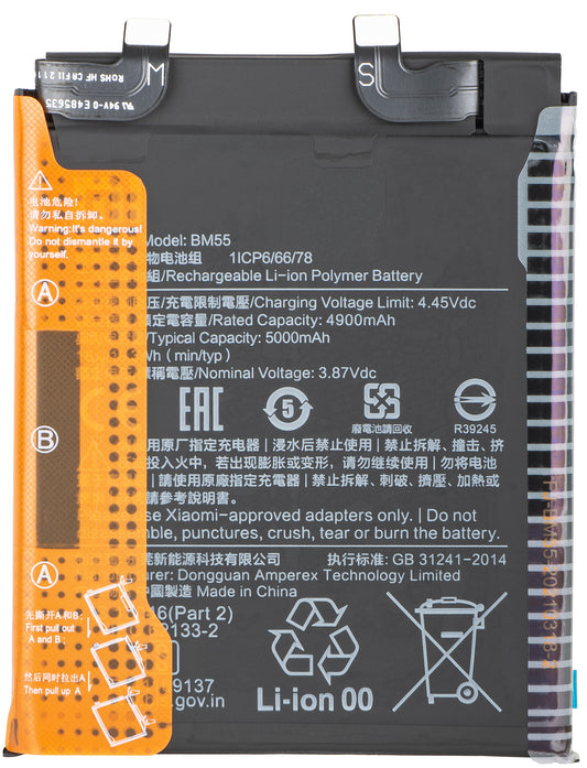 Batería Xiaomi Mi 11 Ultra, BM55 460200005S1G
