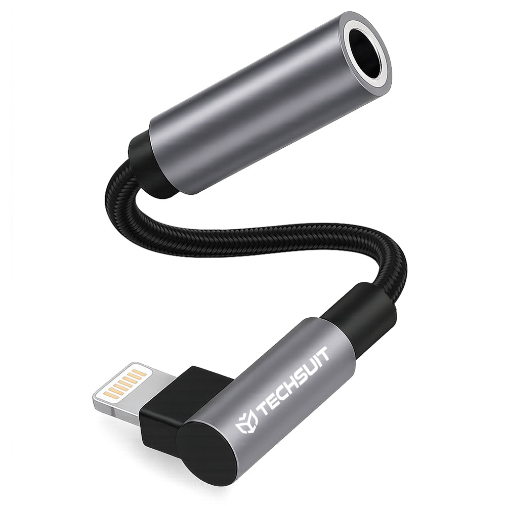 Adaptador de Audio Lightning - 3.5mm Techsuit AC6 MusicDox, Gris