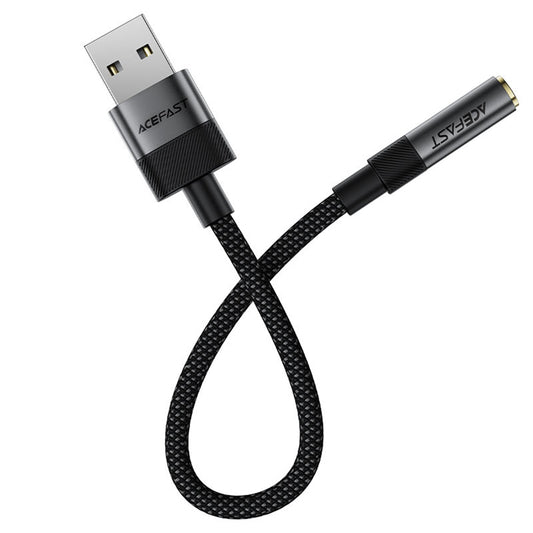 Adaptador de Audio Acefast J13, USB-A - 3.5mm, Negro