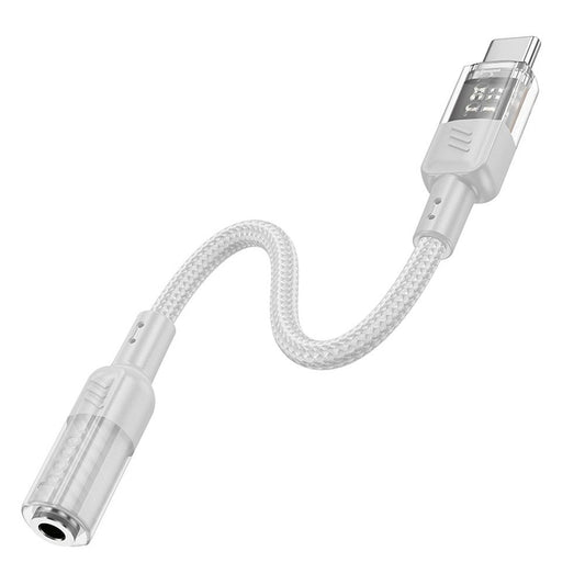 Adaptador de audio USB-C - 3,5 mm HOCO LS37, Gris