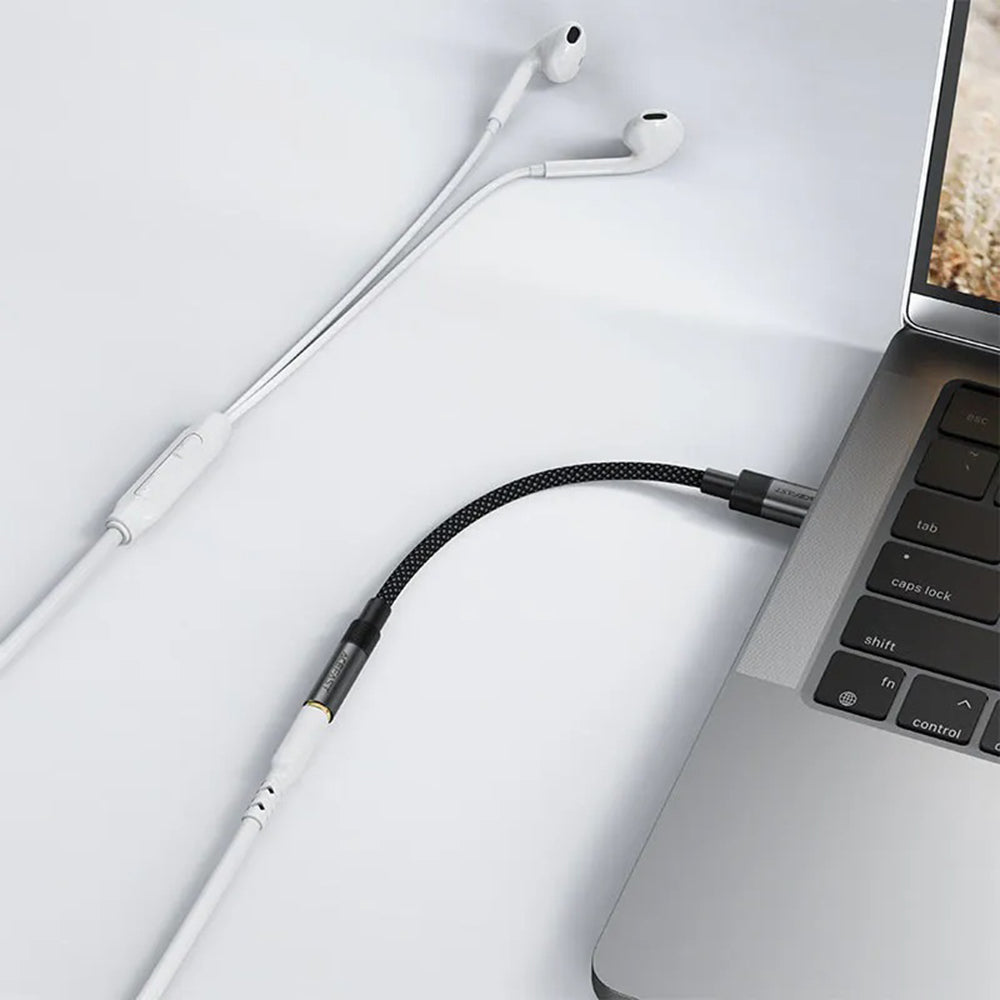 Adaptador de Audio USB-C - 3.5mm Acefast J12, Negro