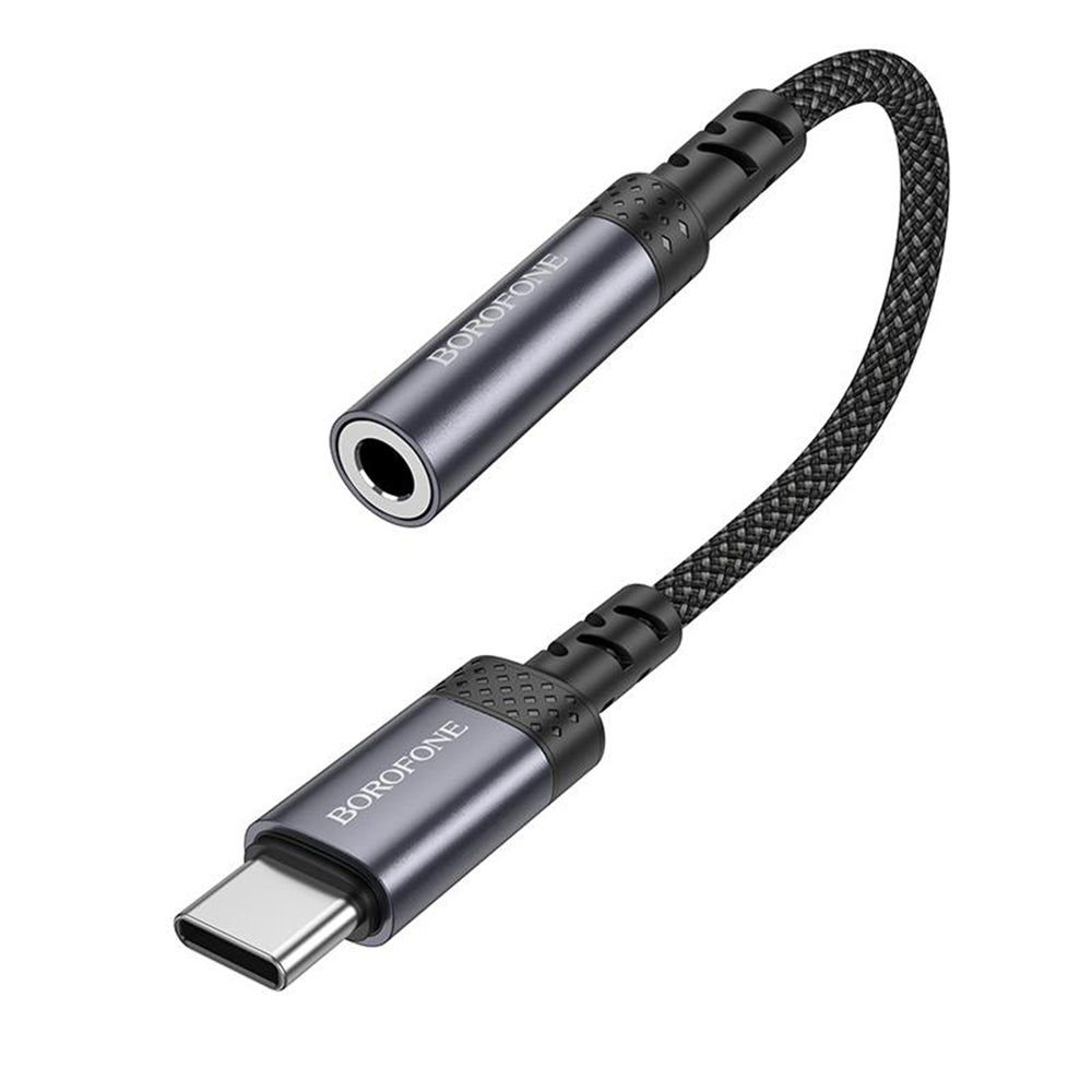 Adaptador de Audio USB-C - 3.5mm Borofone BV24, Gris