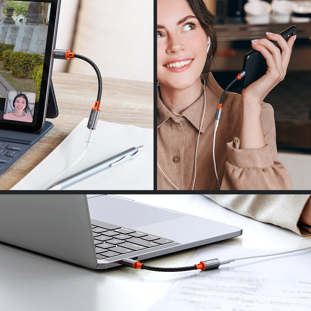 Adaptador de Audio USB-C - 3.5mm McDodo CA-7561, Negro