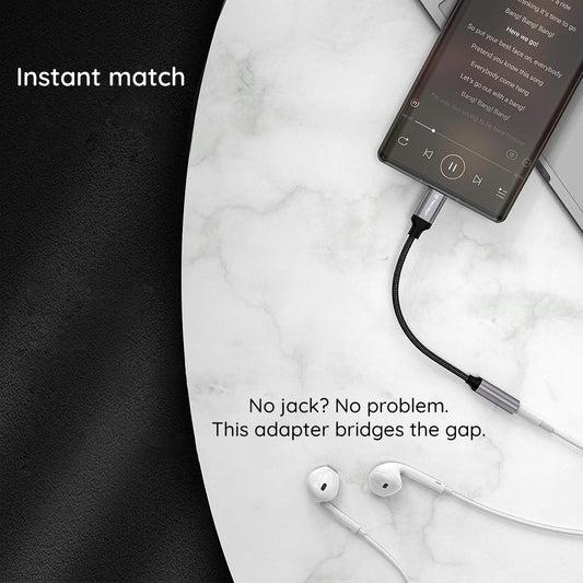 Adaptador de Audio USB-C - 3.5mm Techsuit AC13 FuseXound, Negro