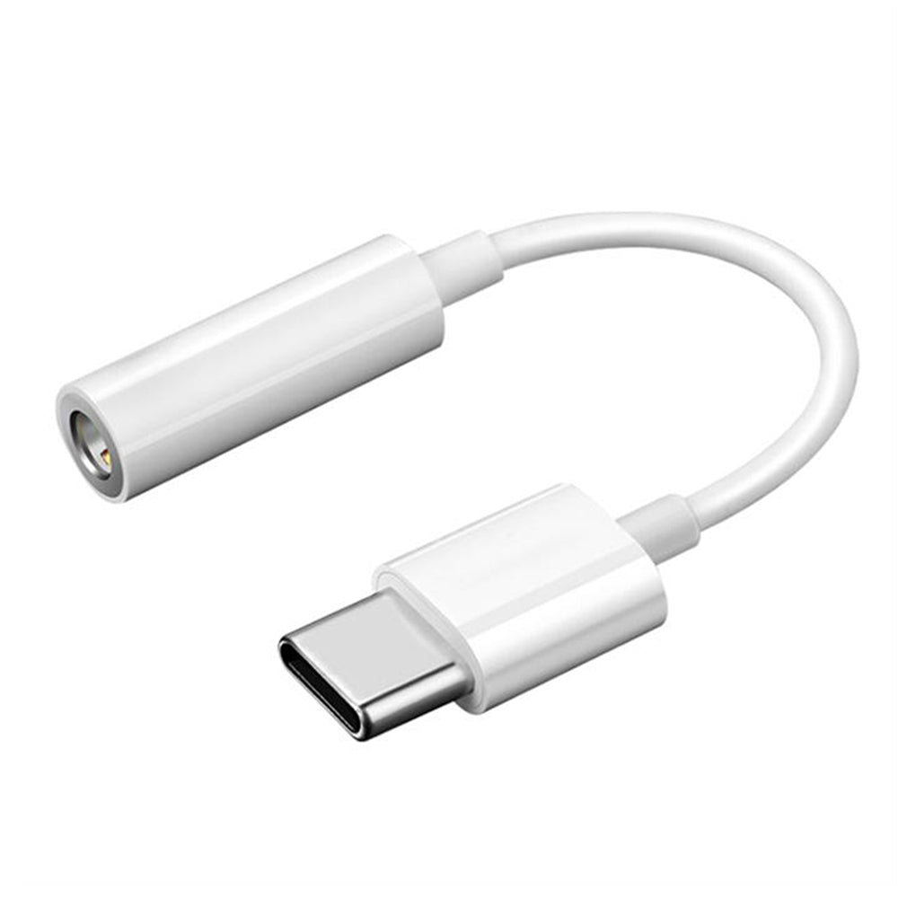 Adaptador de Audio USB-C - 3.5mm Techsuit AC18 MusicBox, Blanco, Set de 2 piezas