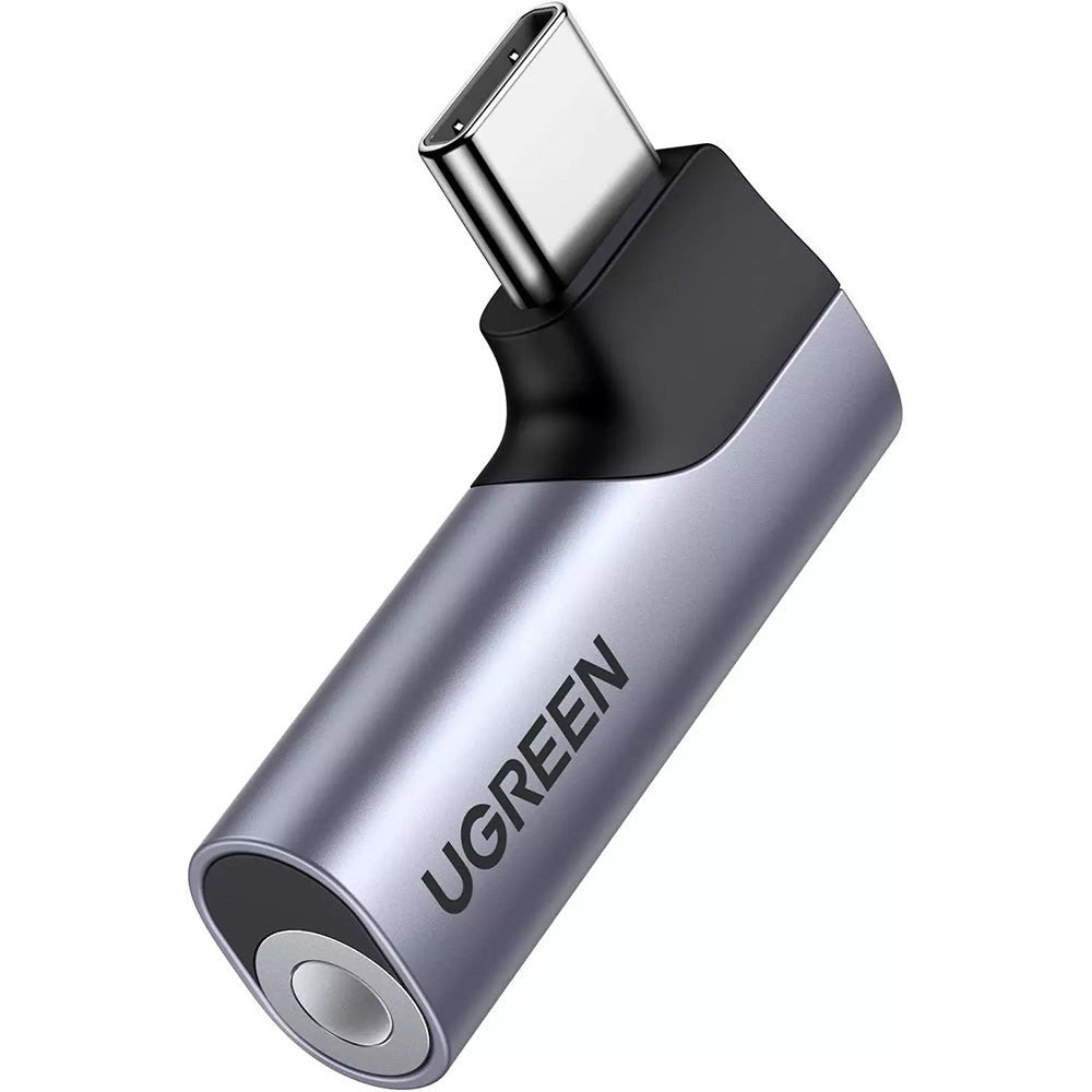 Adaptador de Audio USB-C - 3.5mm UGREEN CM460 (20194) Angulado, Gris