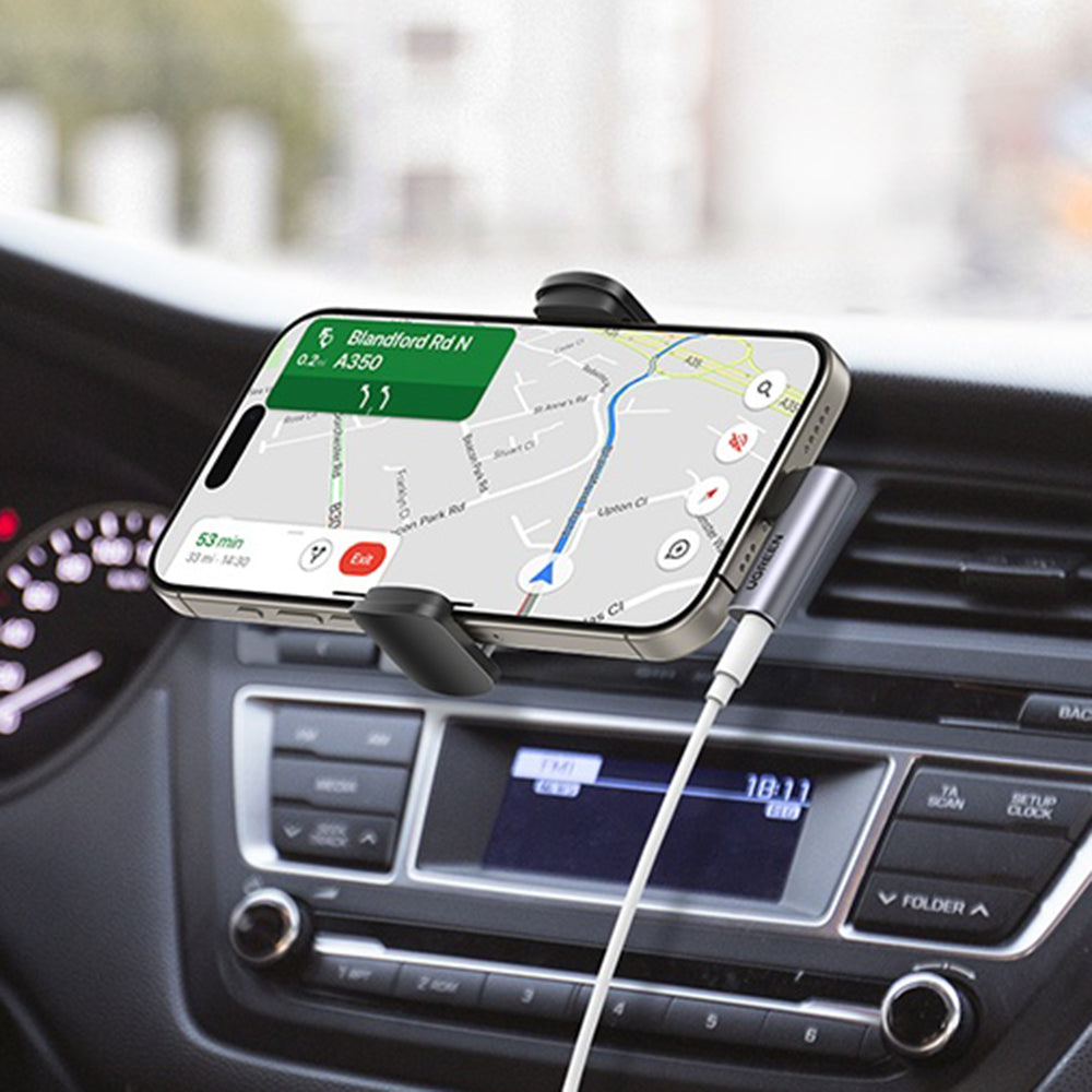 Adaptador de Audio USB-C - 3.5mm UGREEN CM460 (20194) Angulado, Gris