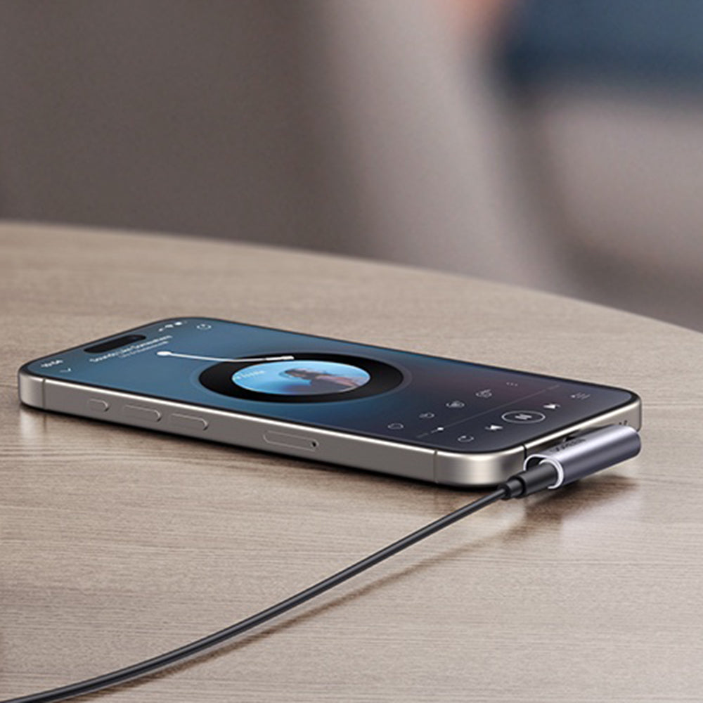 Adaptador de Audio USB-C - 3.5mm UGREEN CM460 (20194) Angulado, Gris