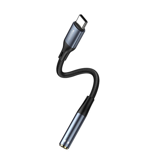 Adaptador de Audio USB-C - 3.5mm Yesido YAU38, Negro