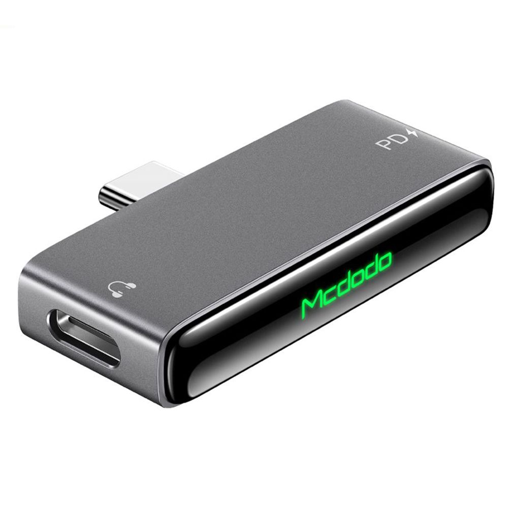 Adaptador de Audio USB-C - USB-C / USB-C McDodo CA-7670, Negro