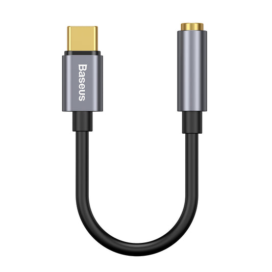 Adaptador de audio 3,5 mm - USB-C Baseus L54, Gris CATL54-0G