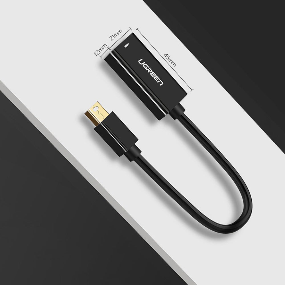 Adaptador de Video UGREEN MD112 (10461), MiniDisplayPort - HDMI, Negro