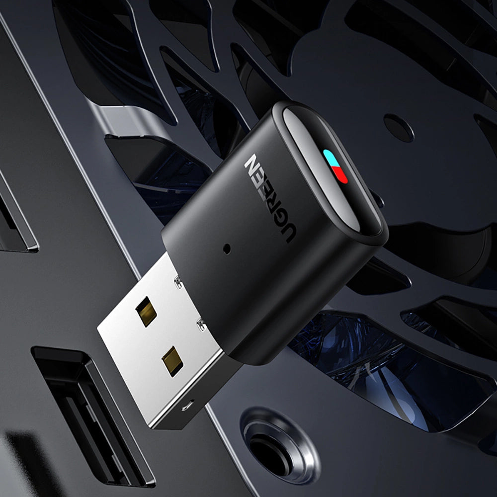 Adaptador USB Bluetooth UGREEN CM408, Negro