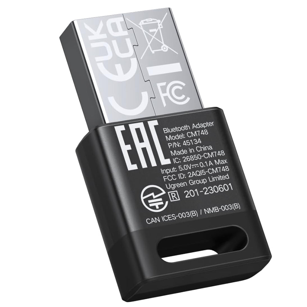 Adaptador Bluetooth USB UGREEN CM748 (45134), Negro