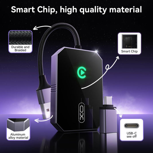 Adaptador Carplay Wireless XO Design CZ016 para Apple iPhone Series