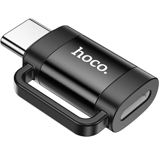 Adaptador de Datos y Carga Lightning - USB-C HOCO UA31E, Negro
