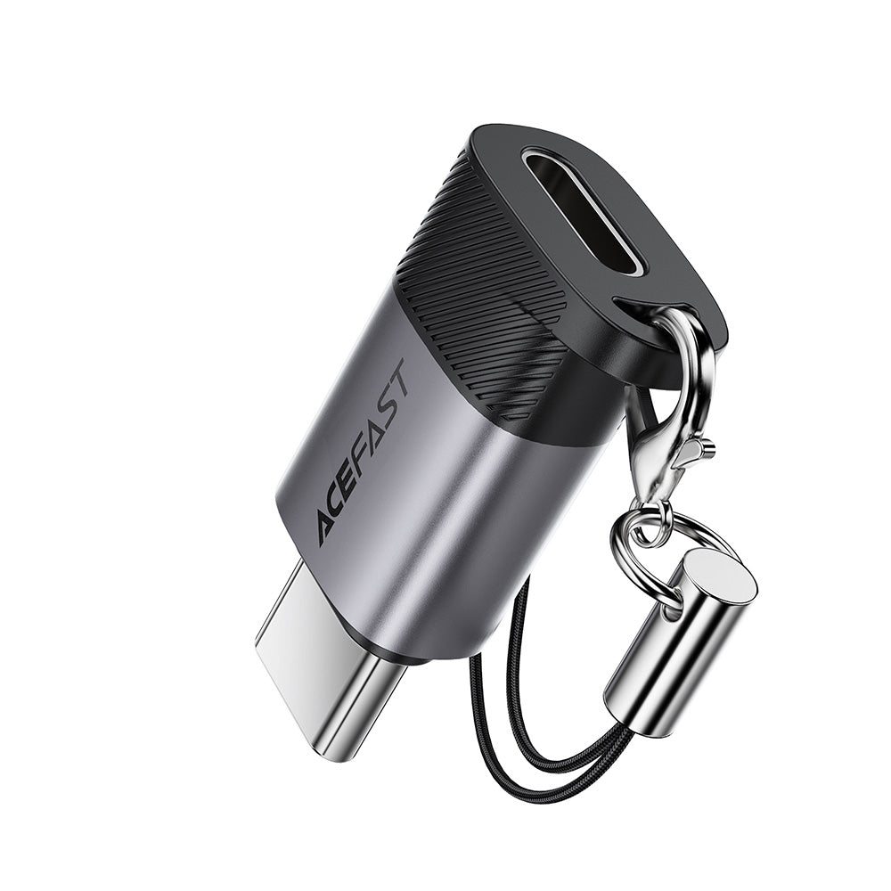 Lightning Data and Charging Adapter - USB-C Acefast J19, Gray
