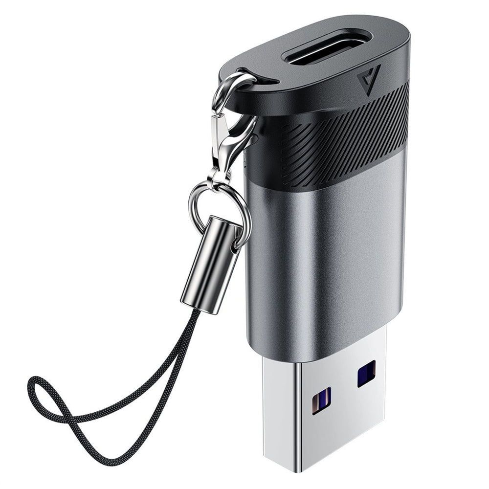 Adaptador de Datos y Carga USB-C - USB-A Acefast J8, Gris