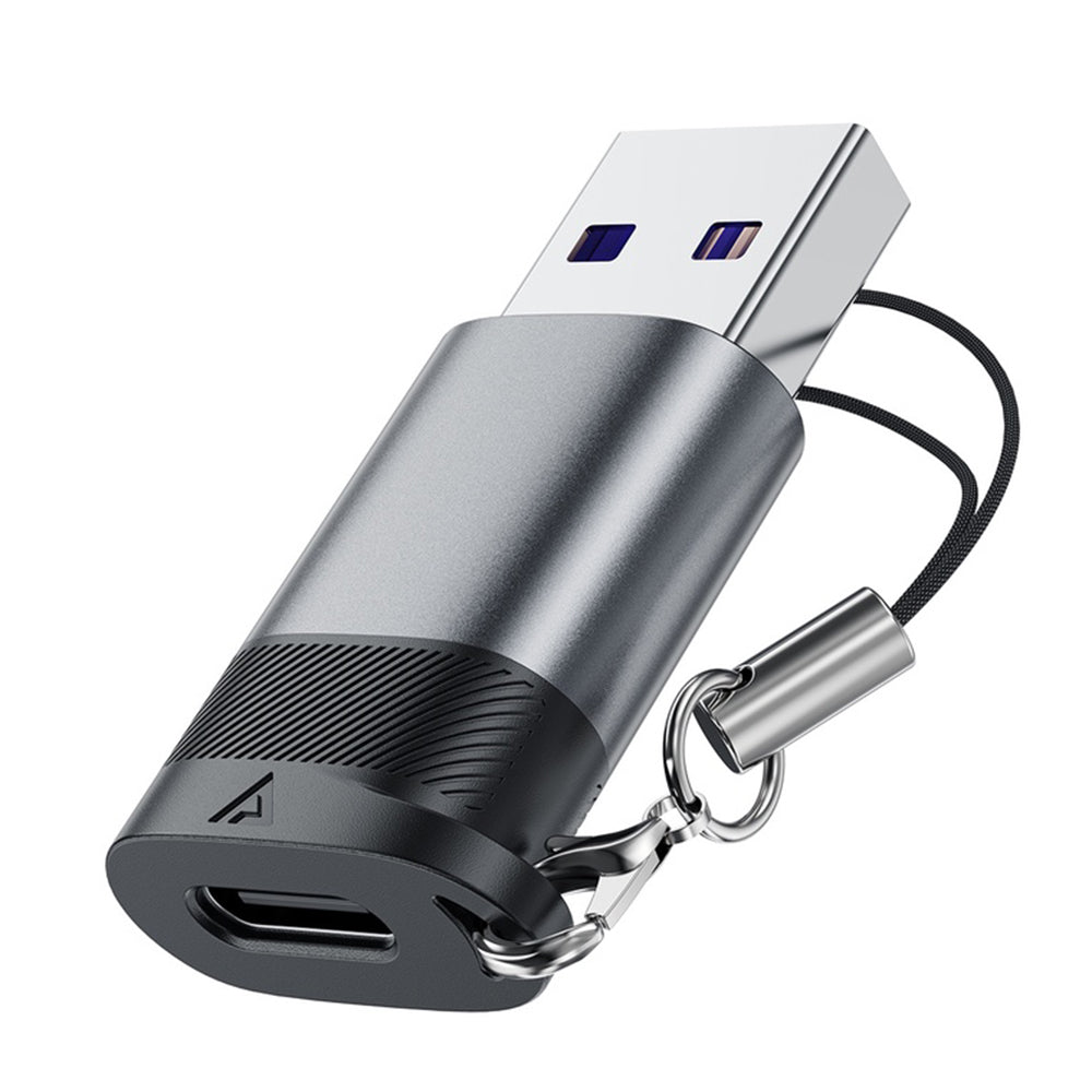 Adaptador de Datos y Carga USB-C - USB-A Acefast J8, Gris