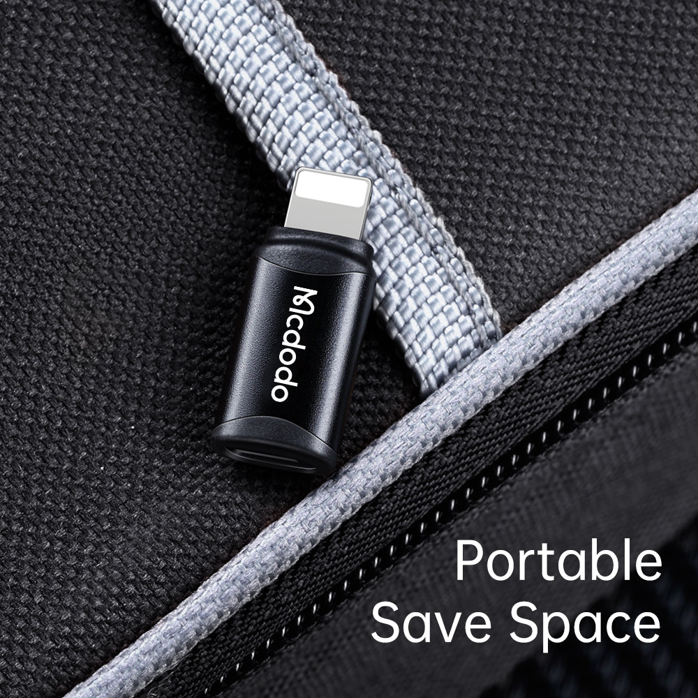 Adaptador de Datos y Carga USB-C - Lightning McDodo OT-7680, Negro