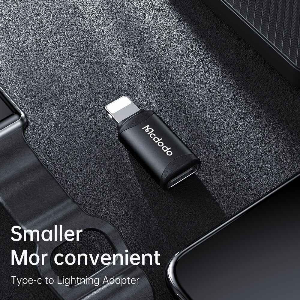 Adaptador de Datos y Carga USB-C - Lightning McDodo OT-7680, Negro