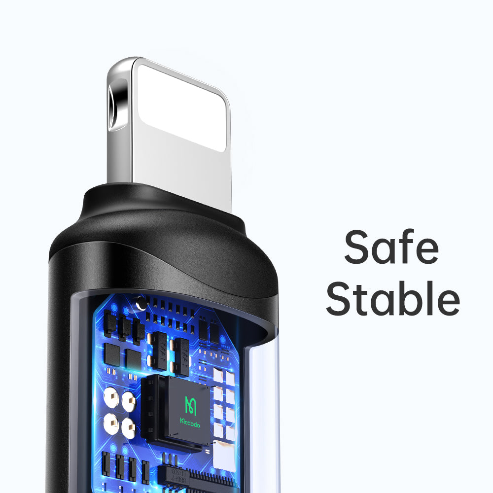 Adaptador de Datos y Carga USB-C - Lightning McDodo OT-7680, Negro