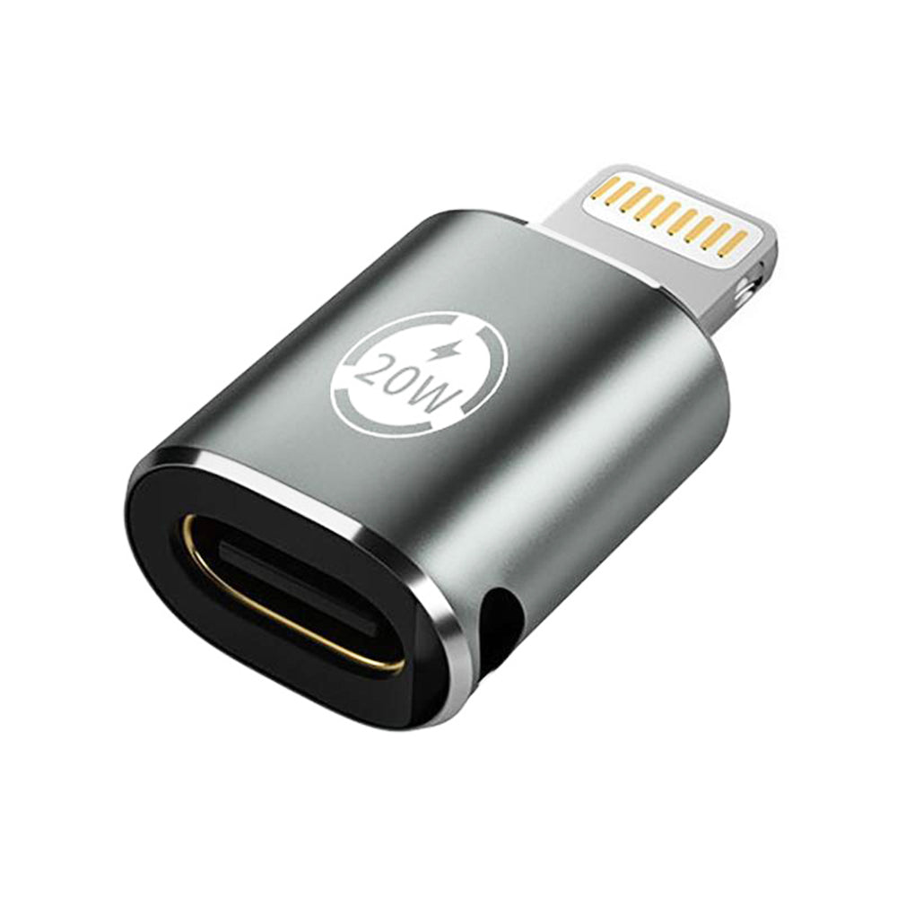 Adaptador de Datos y Carga USB-C - Lightning Techsuit A11 TitanCoreX, Gris