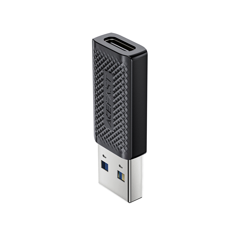 Adaptador de Datos y Carga USB-C - USB-A Acefast J2, Negro
