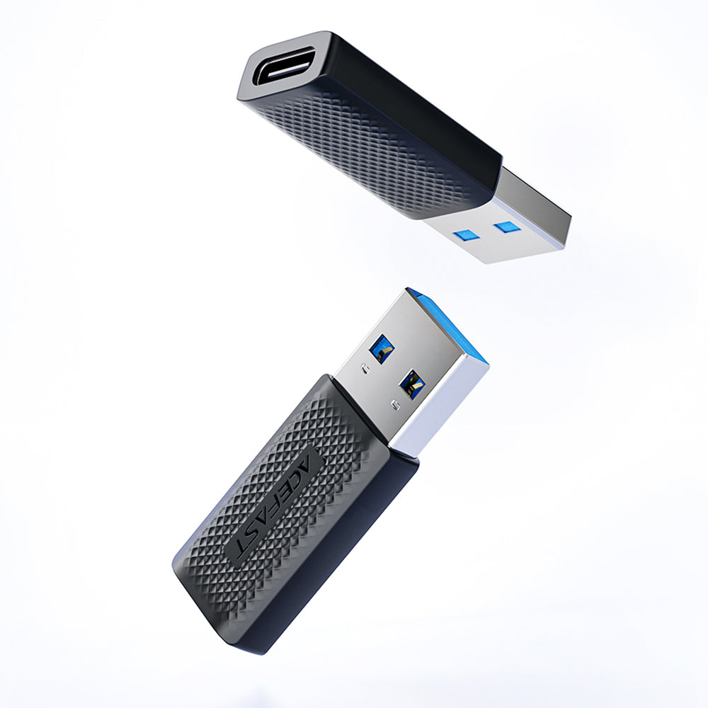 Adaptador de Datos y Carga USB-C - USB-A Acefast J2, Negro