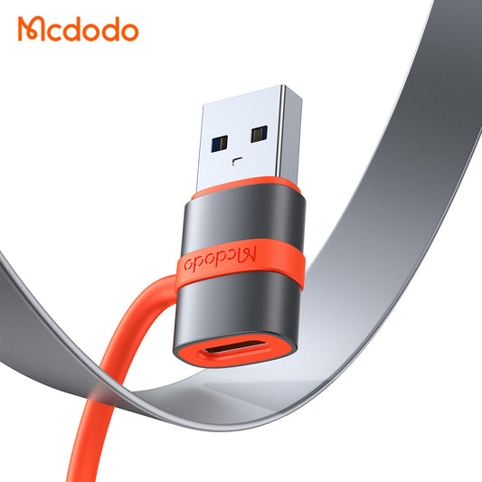 Adaptador de Datos y Carga USB-C - USB-A McDodo OT-3800, Gris