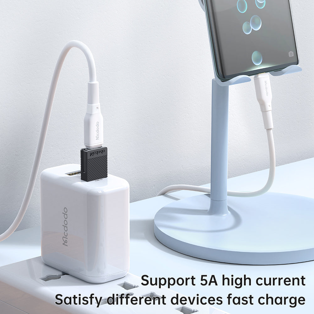 Adaptador de Datos y Carga USB-C - USB-A McDodo OT-6970, Negro