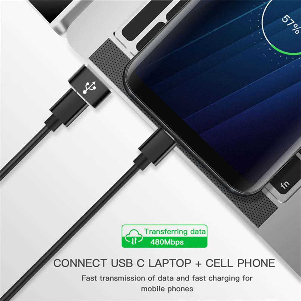 USB-C to USB-A Data and Charging Adapter Techsuit, Black
