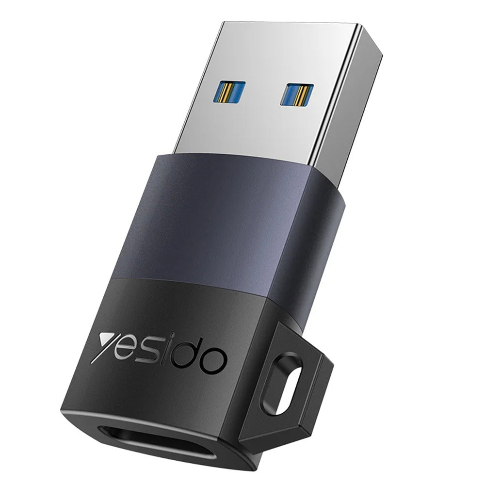 Adaptador de Datos y Carga USB-C - USB-A Yesido GS34, Gris
