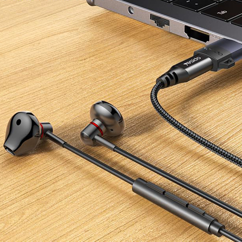 Adaptador de Datos y Carga USB-C - USB-A Yesido GS34, Gris