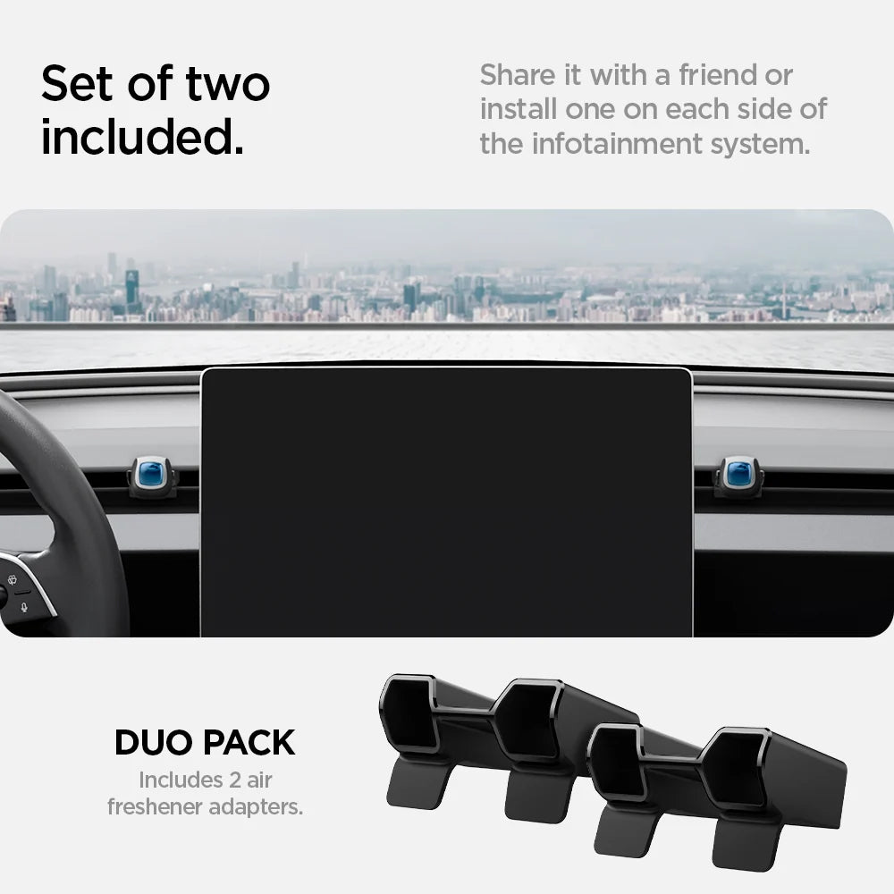 Adaptador Ambientador de Coche Spigen para Tesla Y Juniper / 3 Highland, Set de 2 piezas ACP10164
