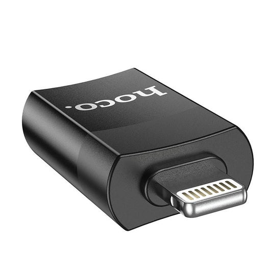 Adaptador OTG Lightning - USB-A HOCO UA17, Negro