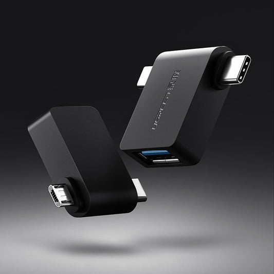 OTG microUSB / USB-C - USB-A UGREEN U30453, Negro