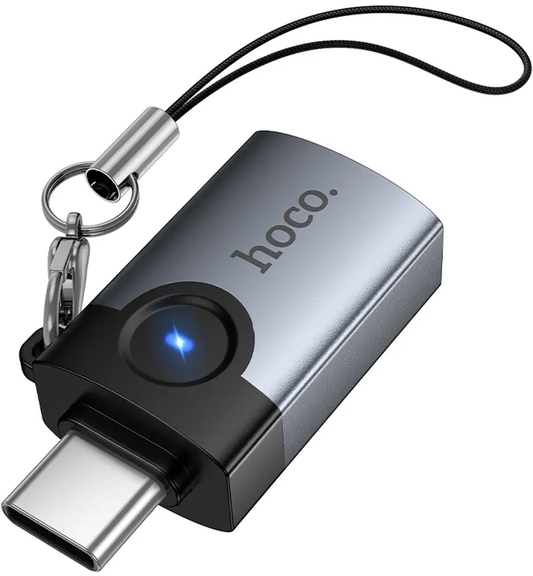 Adaptador OTG USB-C - USB-A HOCO UA46C, Gris