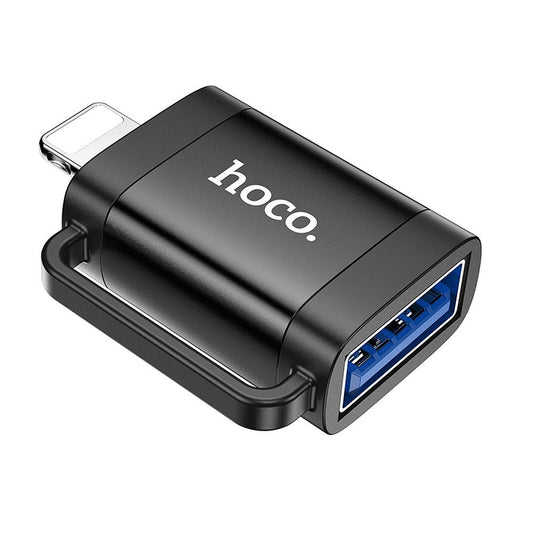 Adaptador OTG Lightning - USB-A HOCO UA31A, Negro