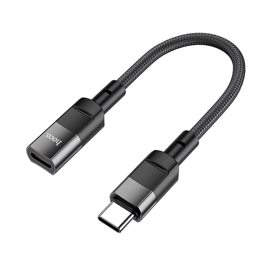 HOCO U107 Adaptador de carga y datos Lightning - USB-C HOCO U107, 0,1 m, negro